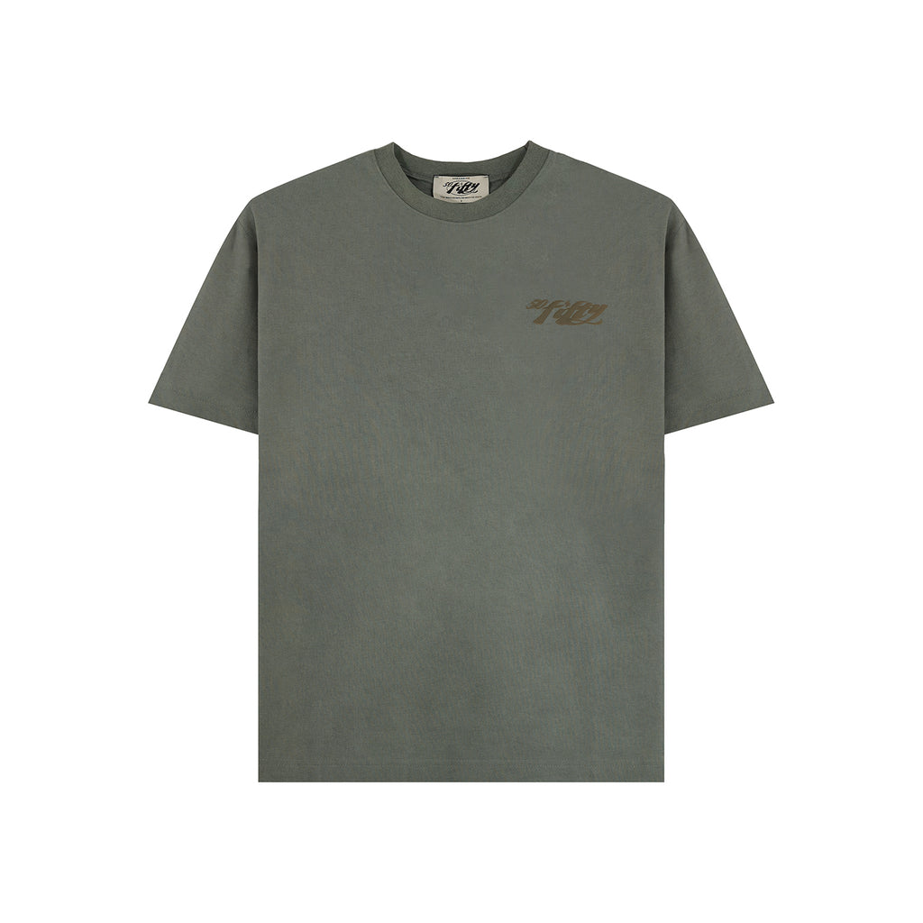 Green Puff Print Logo Tee – 50fiftystore