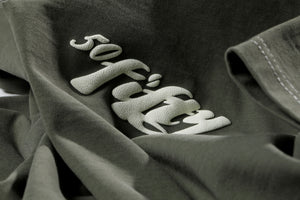 Kaki Puff Print Logo Tee