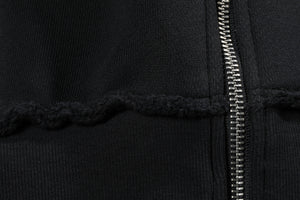 Black Chenille Hoodie