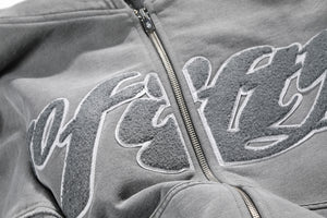 Grey Chenille Hoodie