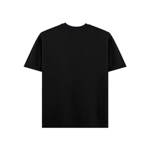 Black Puff Print Logo Tee