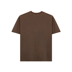 Brown Puff Print Logo Tee