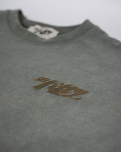 Green Puff Print Logo Tee